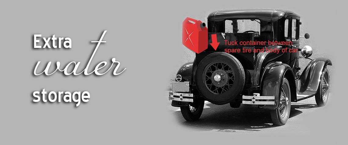 Ford Model A Club carry extra water